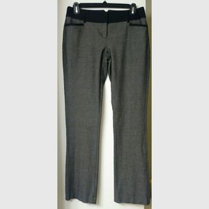 Charcoal gray, straight leg, dress pants